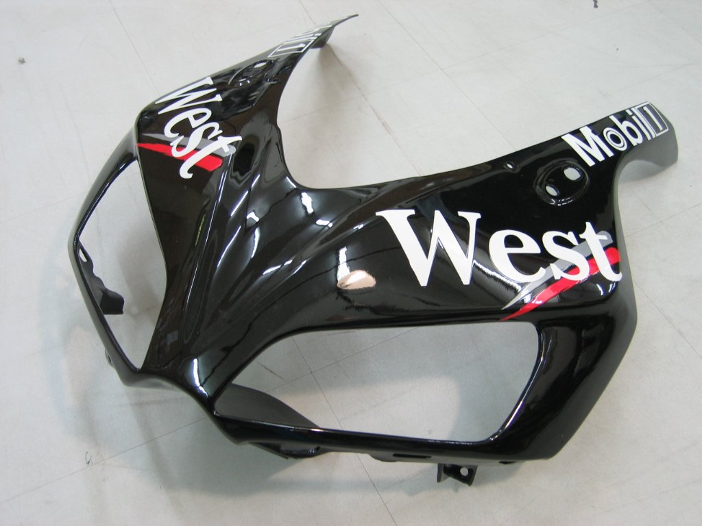 Fairings Amotopart Honda CBR1000RR 2006-2007 FaRring West Racing Black Fairring Kit