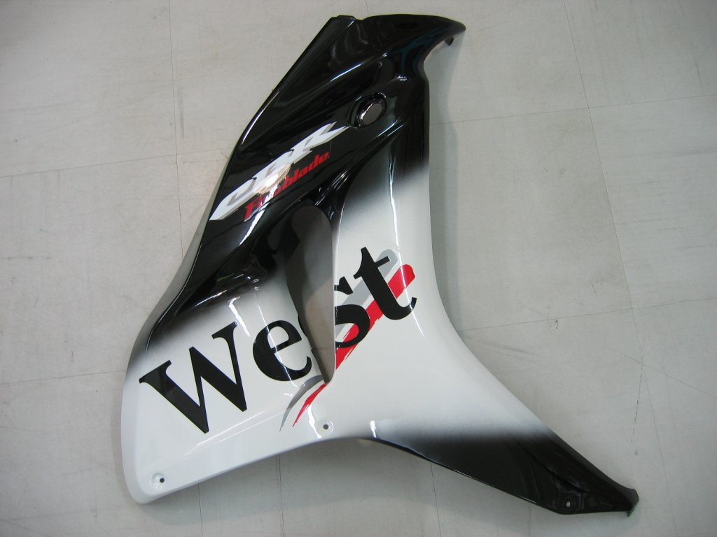 Fairings Amotopart Honda CBR1000RR 2006-2007 FaRring West Racing Black Fairring Kit