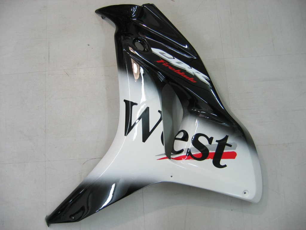 Fairings Amotopart Honda CBR1000RR 2006-2007 FaRring West Racing Black Fairring Kit