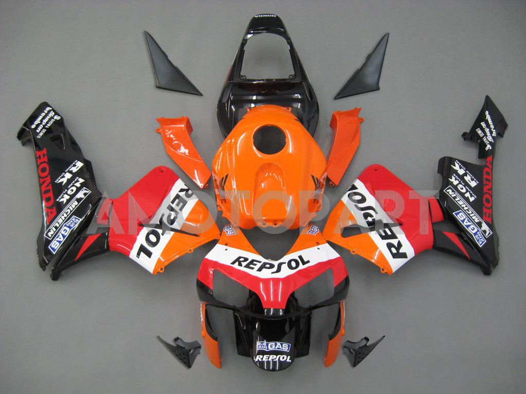 Aftermarket Fairing Kit For 2003-2004 Honda CBR600RR - Full ABS Plastic Bodywork Set, Includes Windscreen & Heatshield
