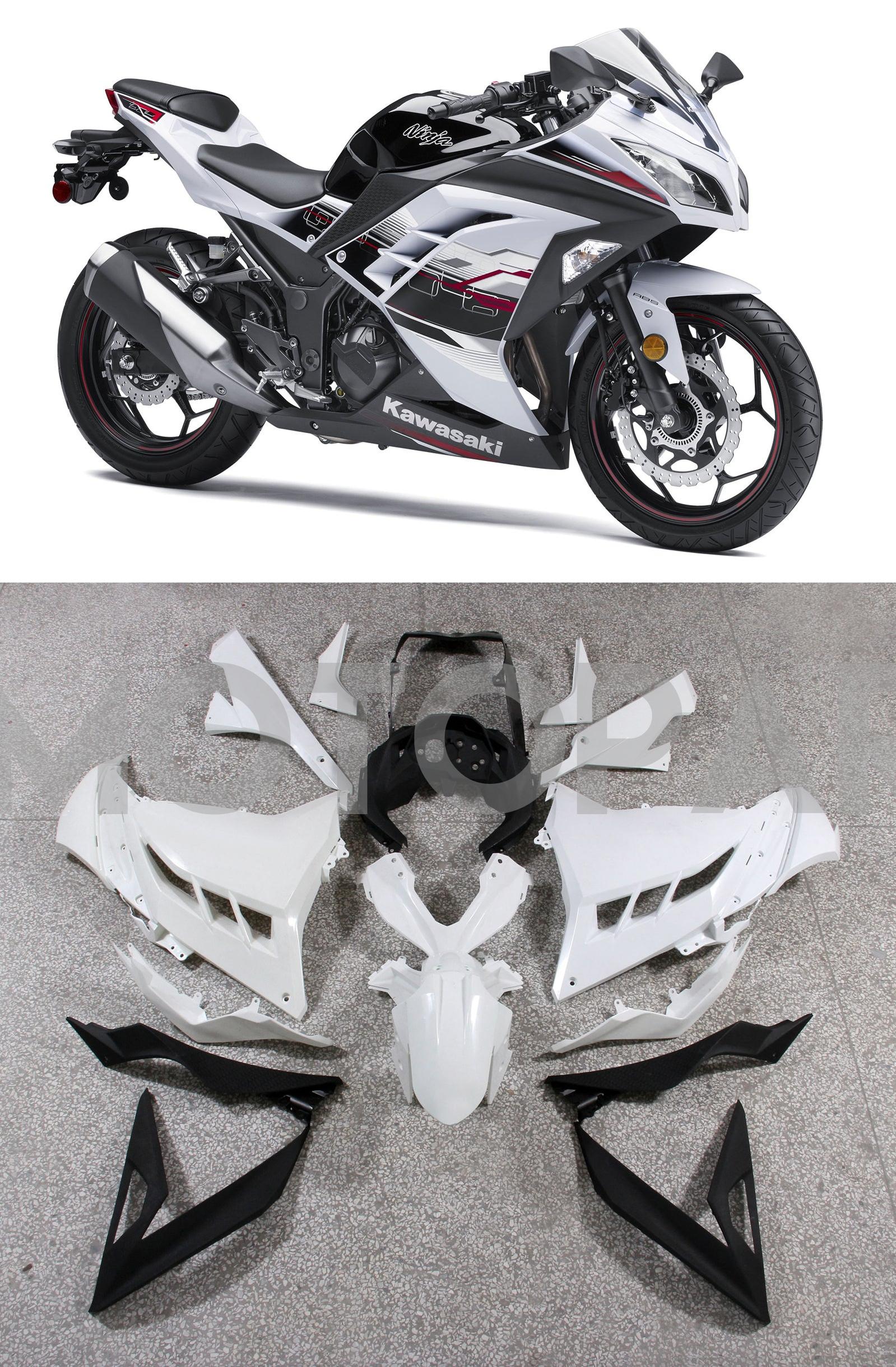 Amotopart Kawasaki Ninja 300R EX300R 2013-2023 Fairing Kit