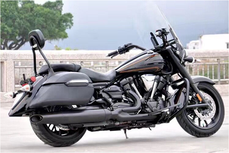 Hard Bags Saddlebags & Heavy Duty Montting Kit Fit for Yamaha Classic DS400 DS650 Kawasaki VN 400 800 Honda VTX1300