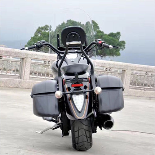 Hard Bags Saddlebags & Heavy Duty Montting Kit Fit for Yamaha Classic DS400 DS650 Kawasaki VN 400 800 Honda VTX1300