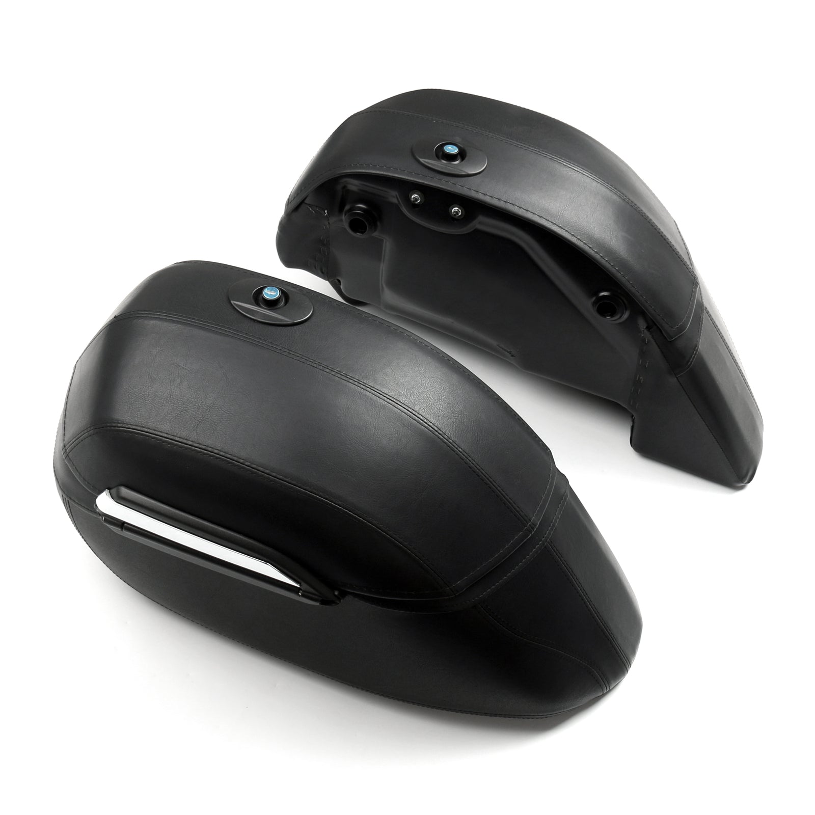 Hard Bags Saddlebags & Heavy Duty Montting Kit Fit for Yamaha Classic DS400 DS650 Kawasaki VN 400 800 Honda VTX1300