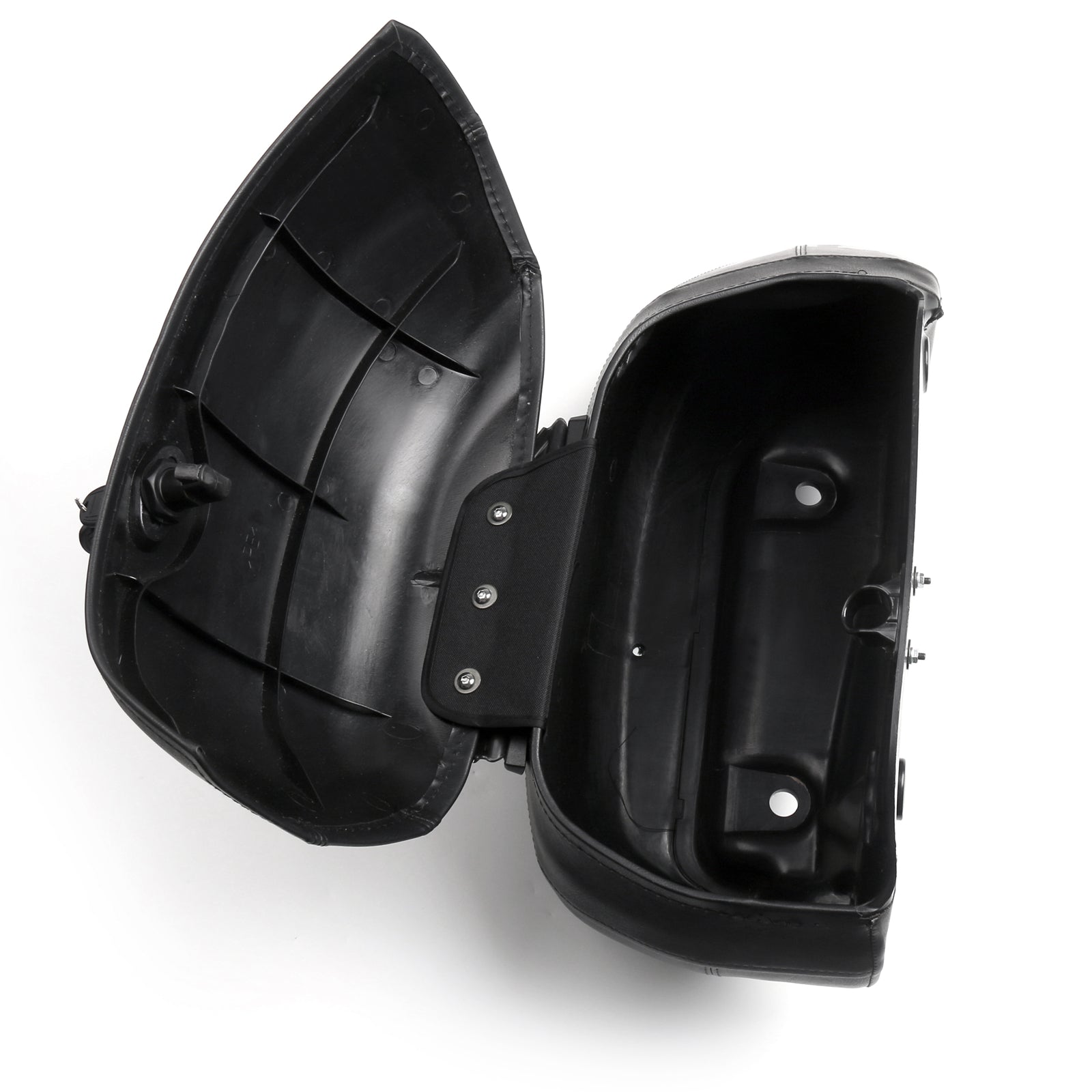 Hard Bags Saddlebags & Heavy Duty Montting Kit Fit for Yamaha Classic DS400 DS650 Kawasaki VN 400 800 Honda VTX1300