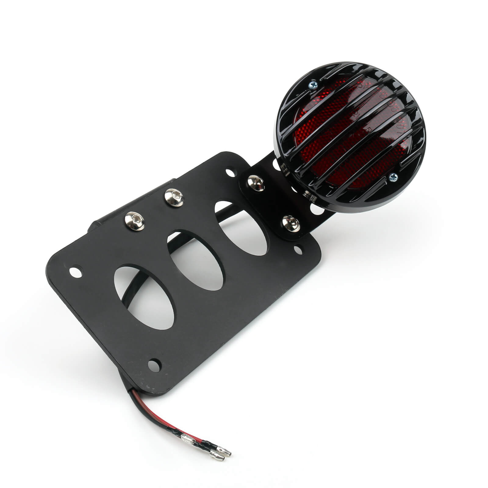 Bobber Vintage Retro Side Axle Kenterbord Grille Tail Light voor Harley Custom