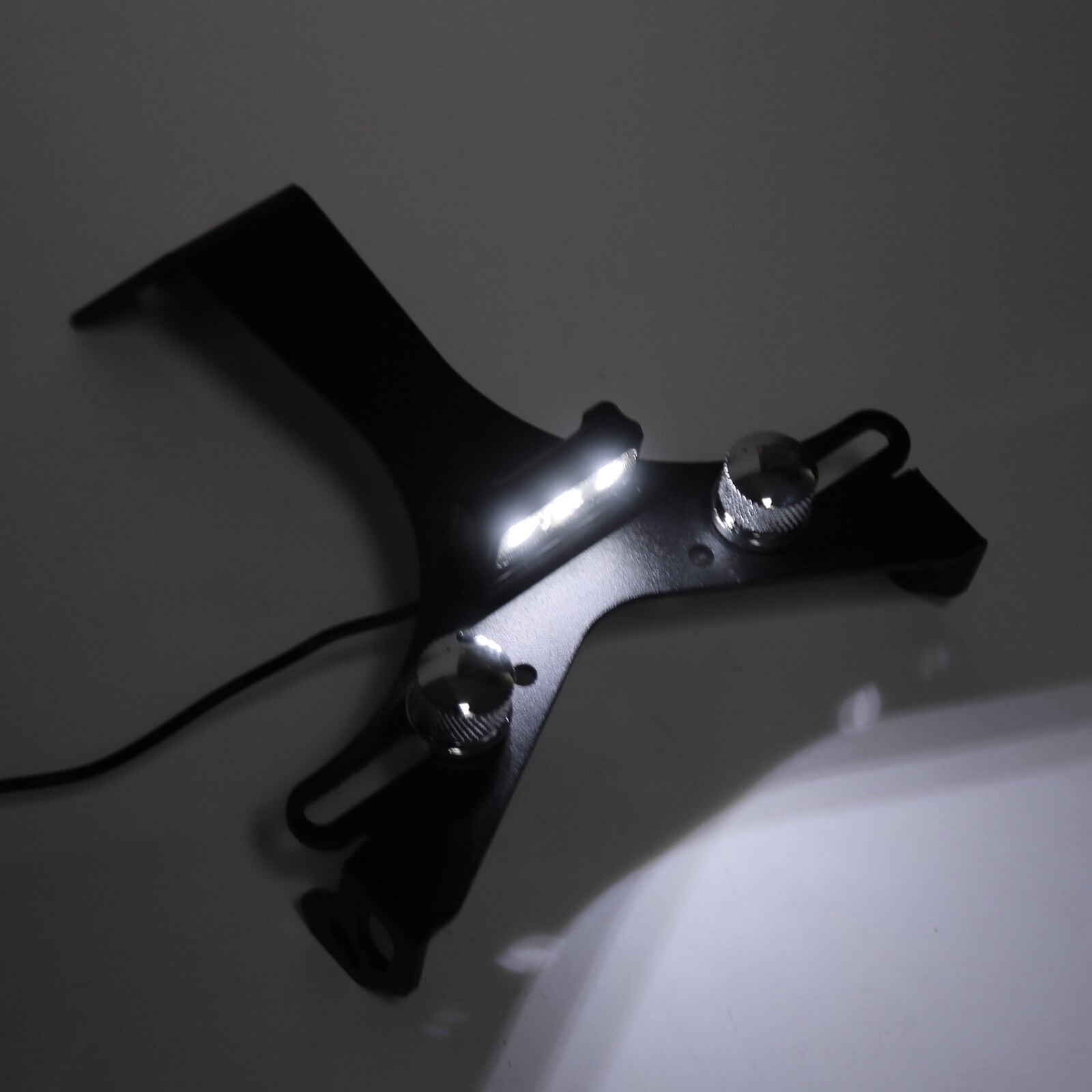 BLK ALUMINIUM Legering Motorcykel registreringsskylthållare för Ducati 848/1098