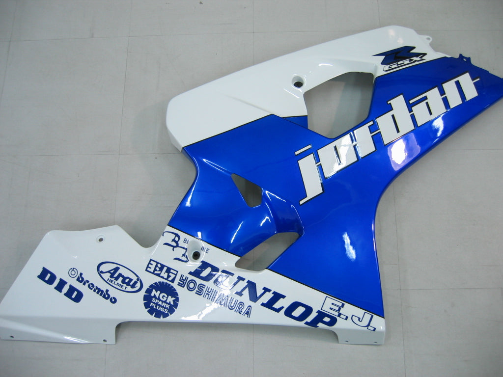 Amotopart 2004-2005 Suzuki GSXR600750 Fairing White&Blue Color Kit