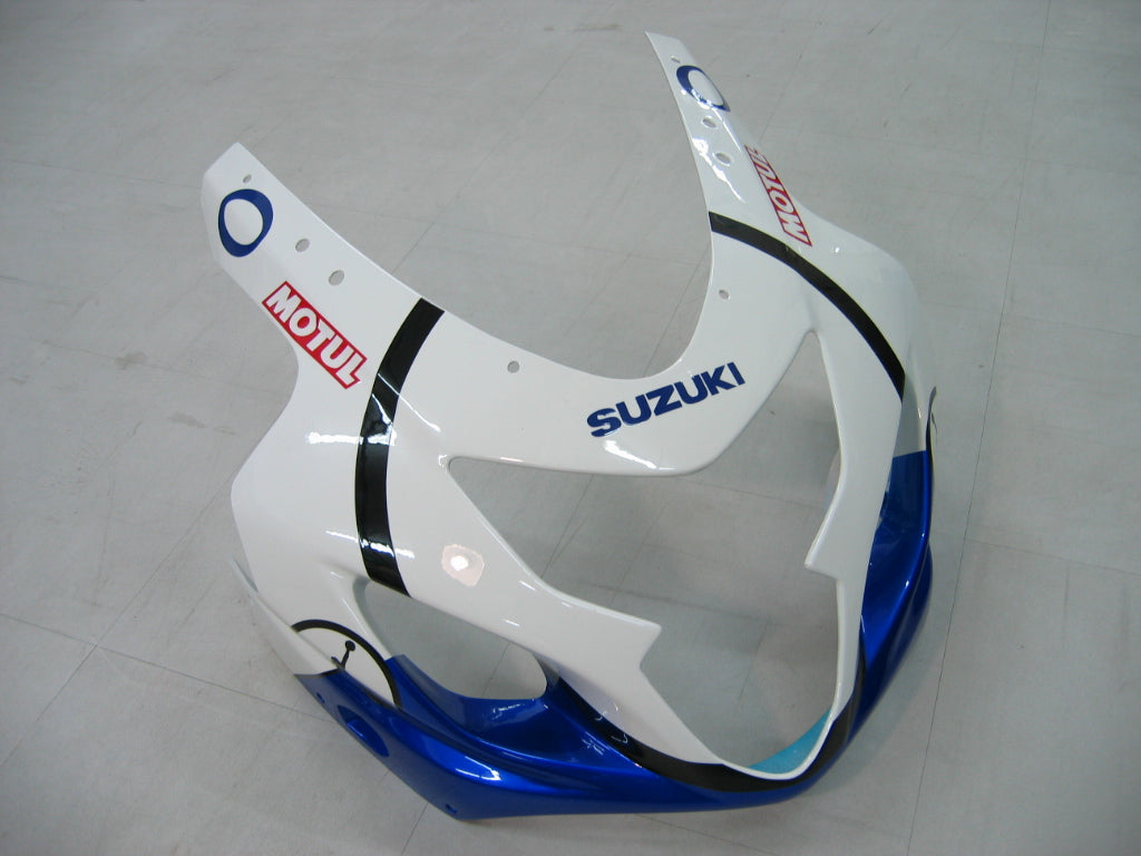 Amotopart 2004-2005 Suzuki GSXR600750 Fairing White&Blue Color Kit