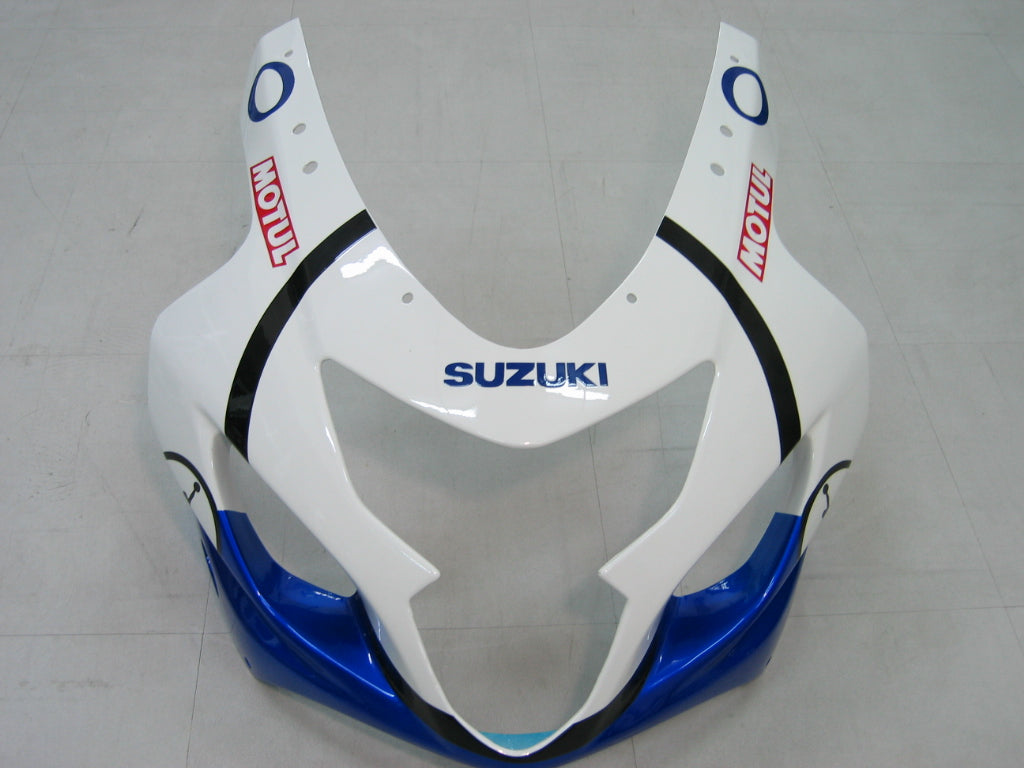 Amotopart 2004-2005 Suzuki GSXR600750 Fairing White&Blue Color Kit