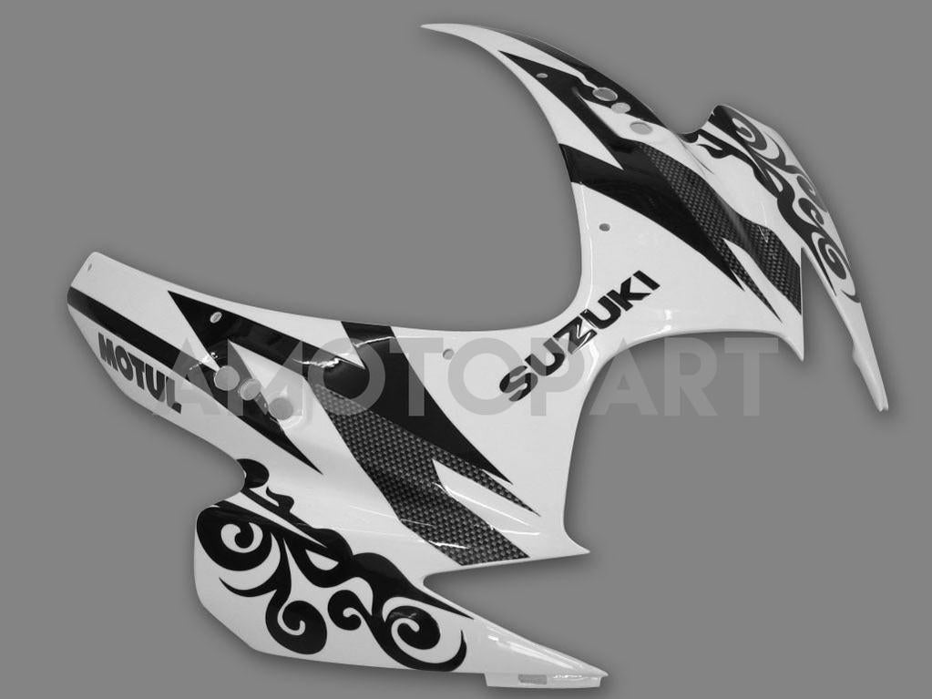 Amotopart 2006-2007 GSXR600750 Suzuki Fairing White Kit