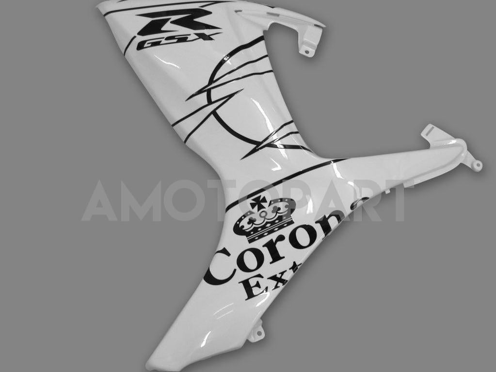 Amotopart 2006-2007 GSXR600750 Suzuki Fairing White Kit