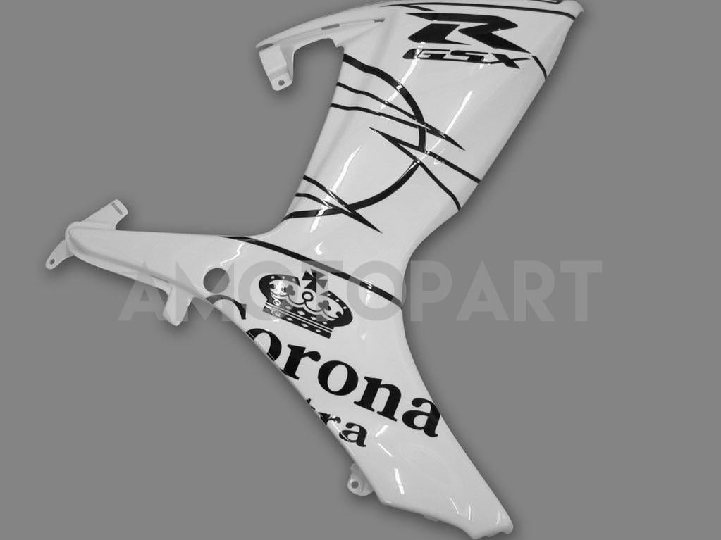 Amotopart 2006-2007 GSXR600750 Suzuki Fairing White Kit