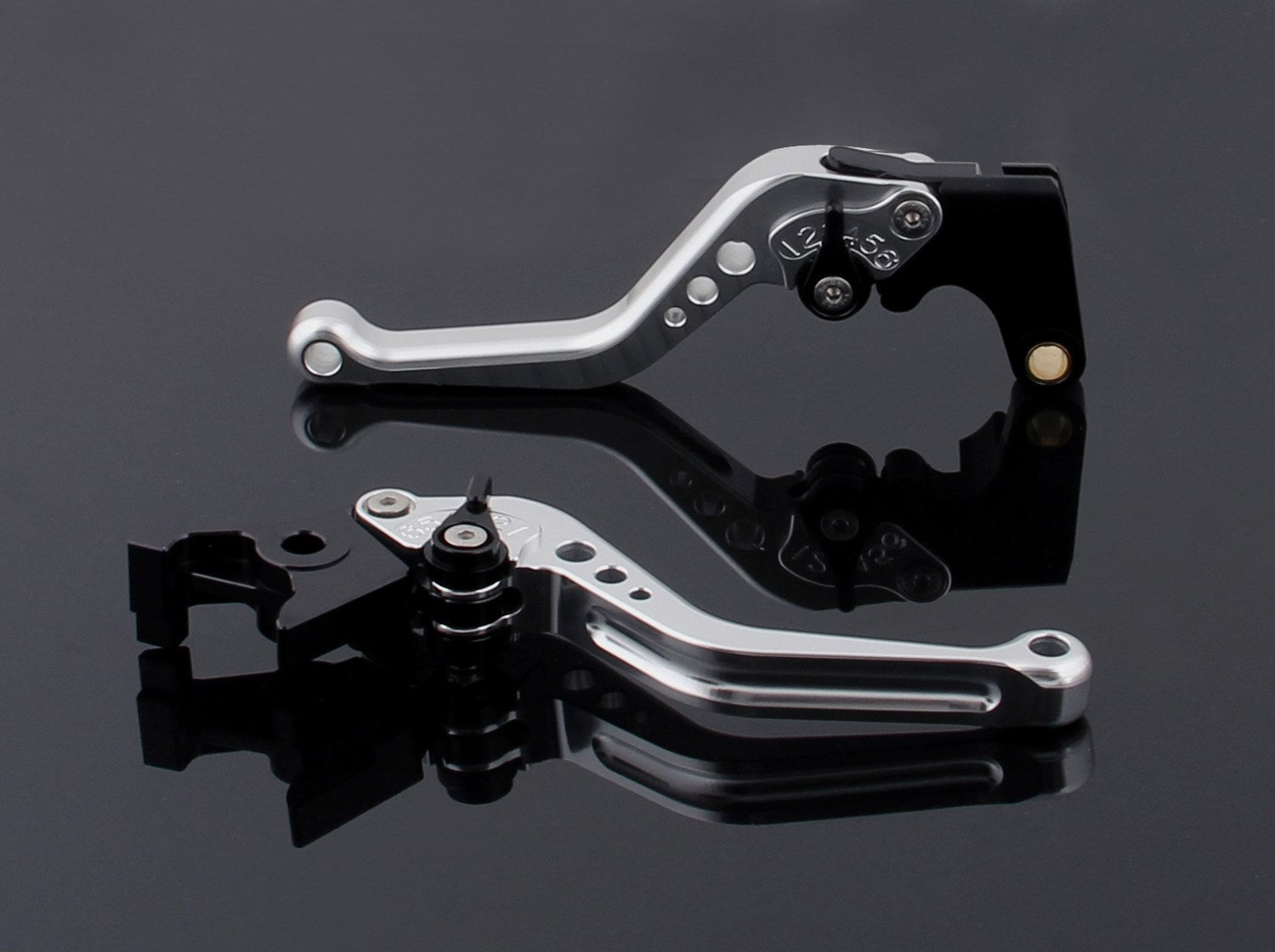 Short Brake Clutch Levers For Honda CBR600RR 03-06 CBR954RR 02-03 Silver