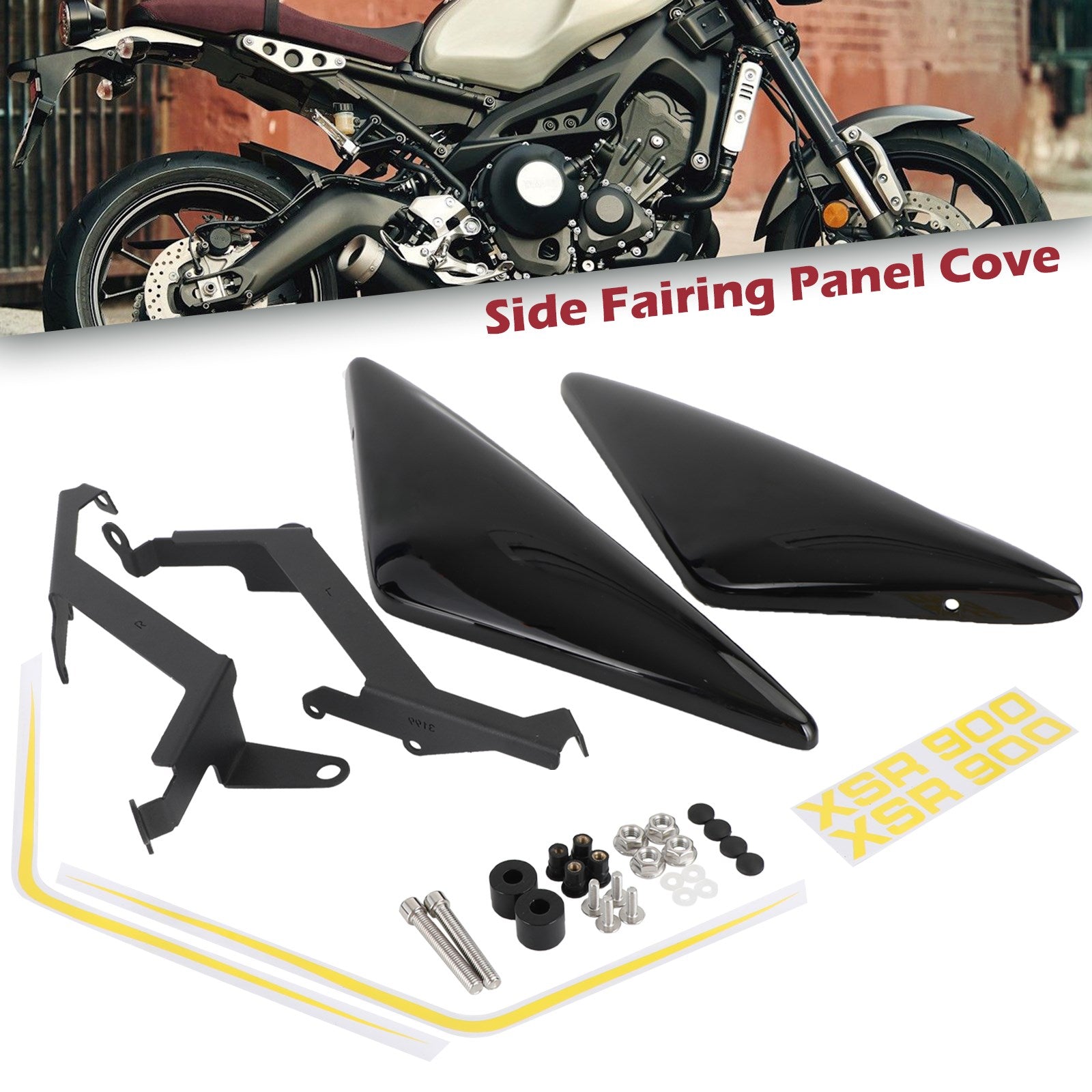 Hale sider sæde ramme cover-fairing til Yamaha XSR 900 2016-2021 generisk