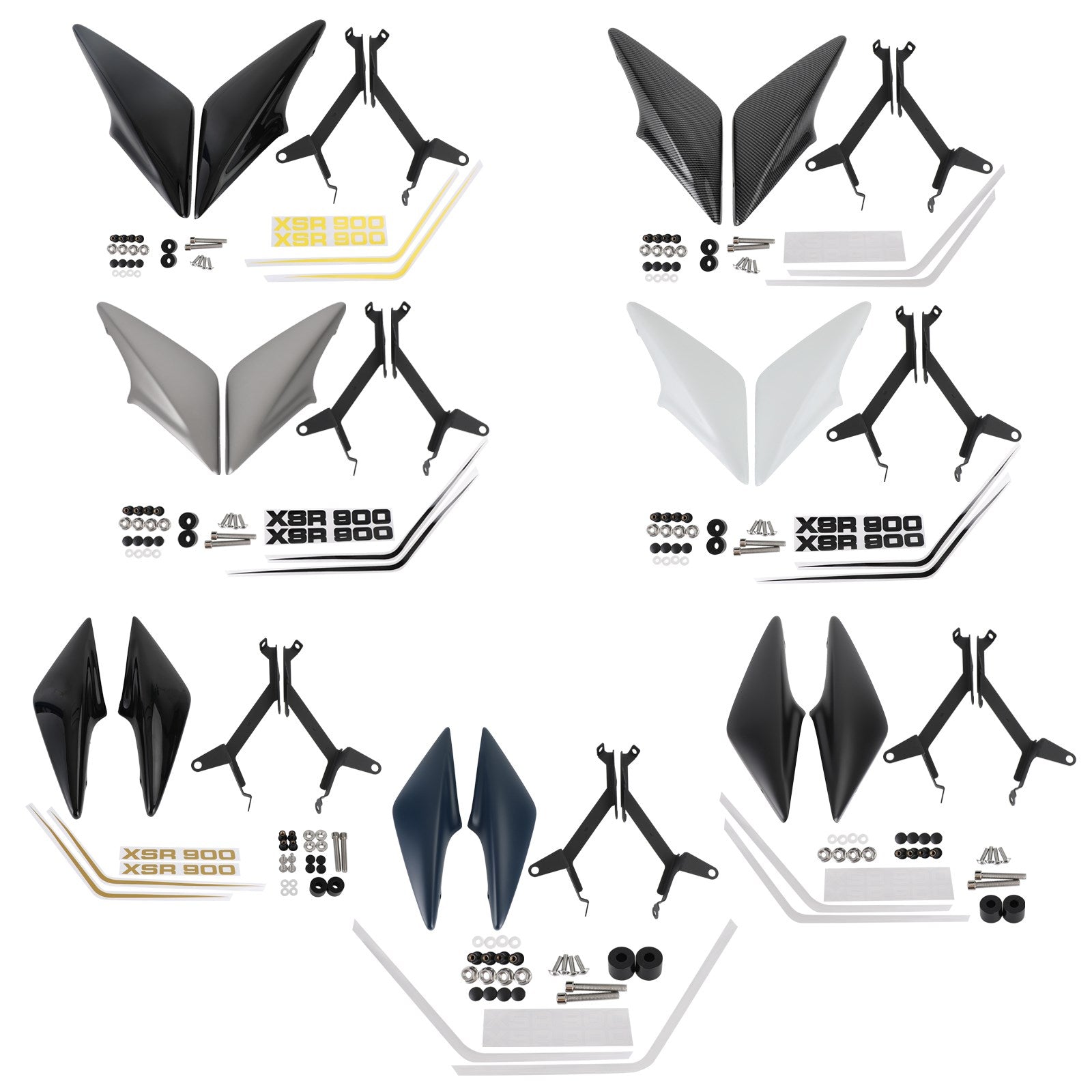 Hale sider sæde ramme cover-fairing til Yamaha XSR 900 2016-2021 generisk