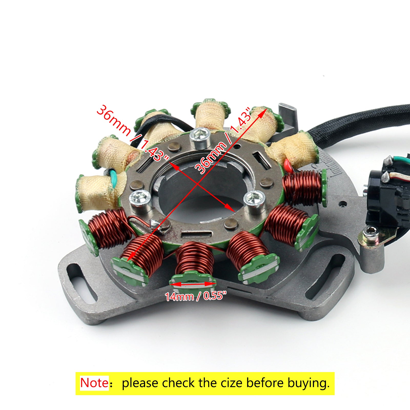 Bobina de estator para Yamaha Banshee 350 YFZ350 1987-1994 Mageneto Generator via Fedex