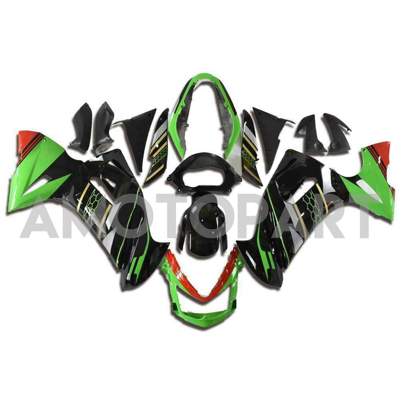 Amotopart Kawasaki ER6F/Ninja650 (2006-2008) Kit de carenagem