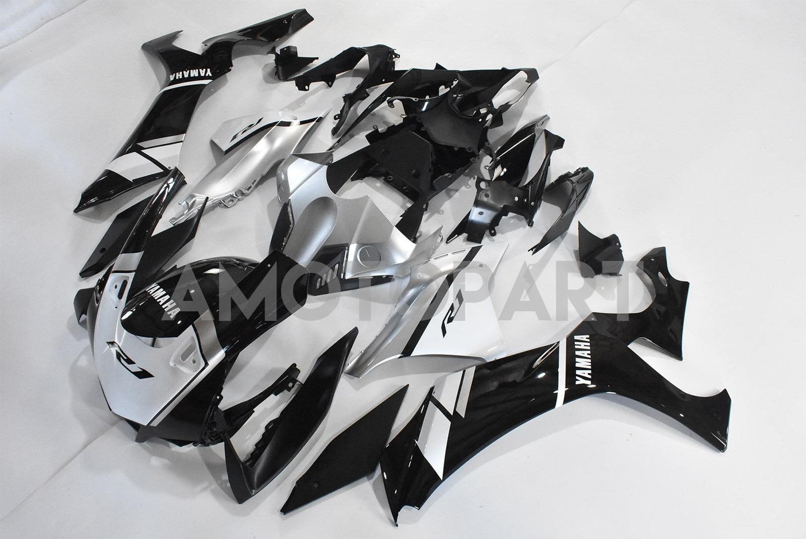 Amotopart Yamaha 2020-2025 YZF R1 Black White Fairing Kit