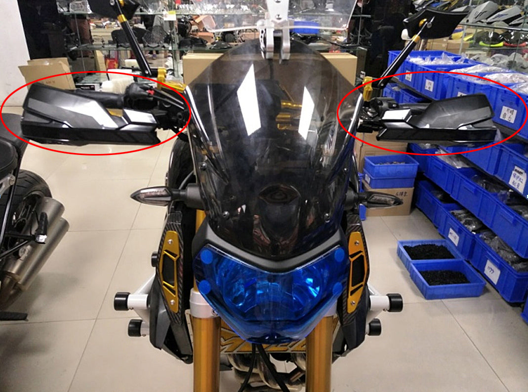 Håndbeskyttelsesbeskyttelsessett med spoilere for Yamaha MT-07/MT-09 Kawasaki Z800 Z900