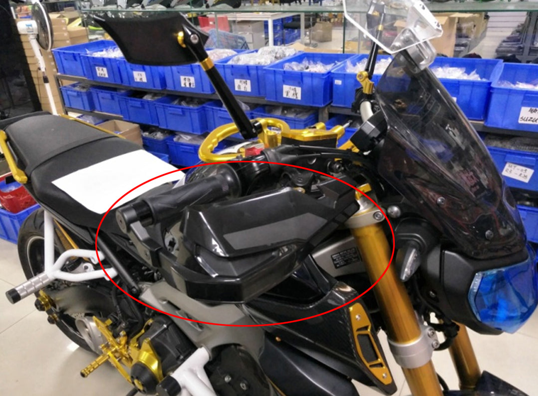 Håndbeskyttelsesbeskyttelsessett med spoilere for Yamaha MT-07/MT-09 Kawasaki Z800 Z900