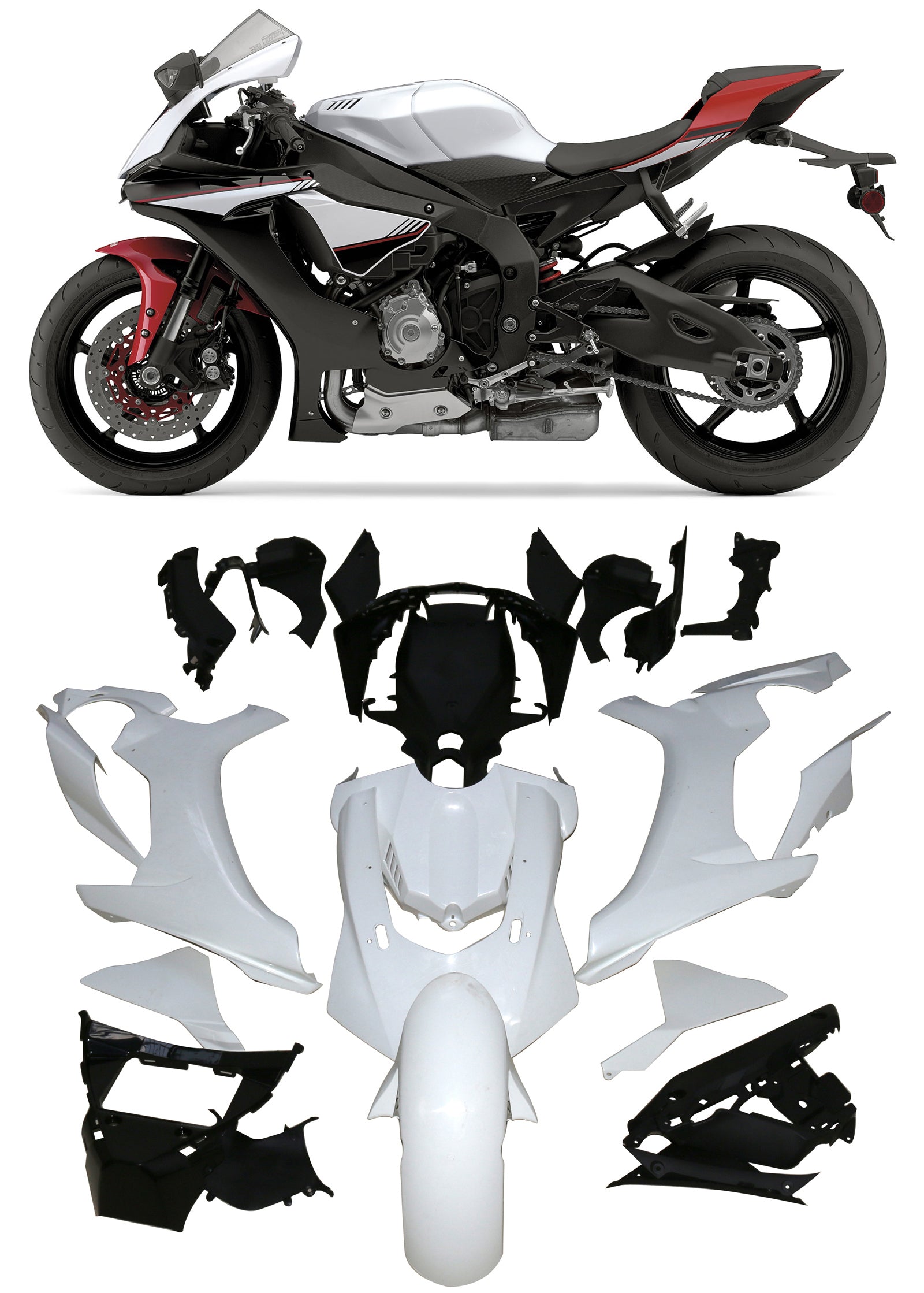Amotopart Yamaha YZF 1000 R1 2015-2019 Fairing Kit