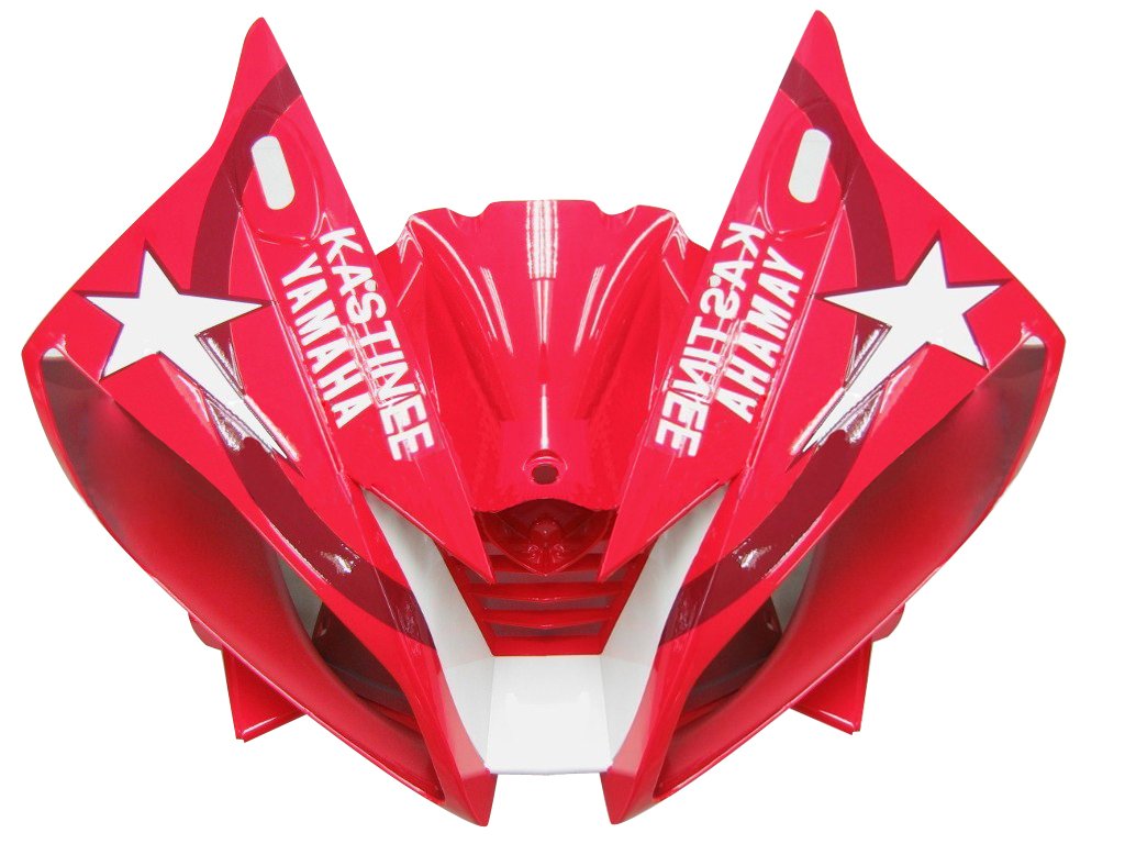 Amotopart Carénages Yamaha YZF-R6 2006-2007 Carénage Rouge Blanc Étoile FIAT Carénage Kit
