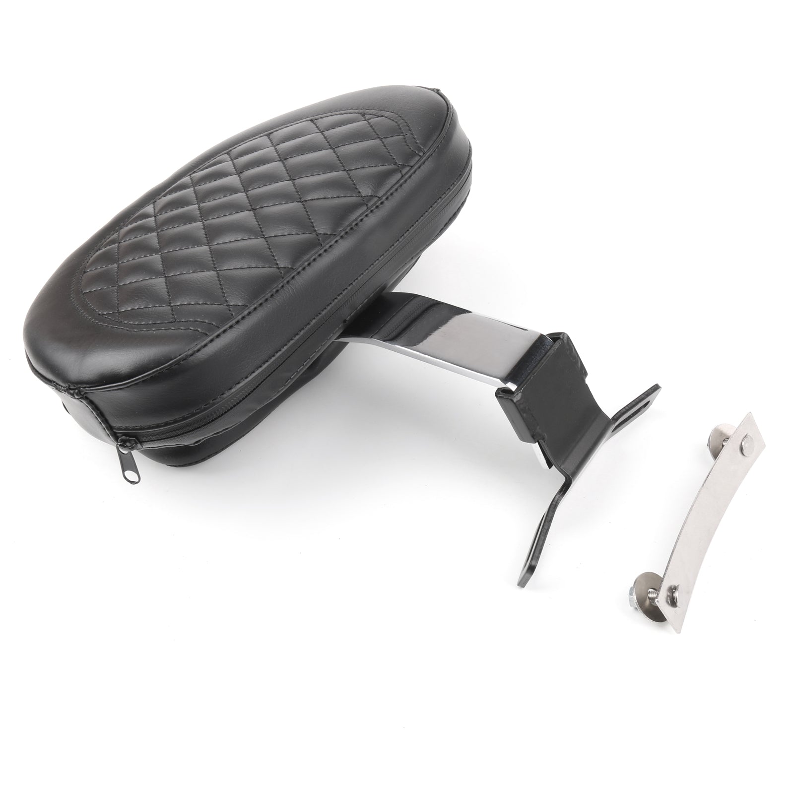 ドライバー ライダー バックレスト パッド 07-17 ファットボーイ FLSTF ヘリテージ ソフテイル ジェネリック用