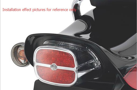 Red LED Tail Brake Light Lamp For Road King Glide Touring Black