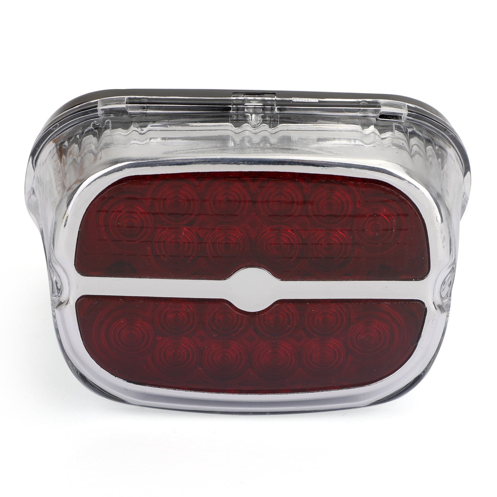 Red LED Tail Brake Light Lamp For Road King Glide Touring Black