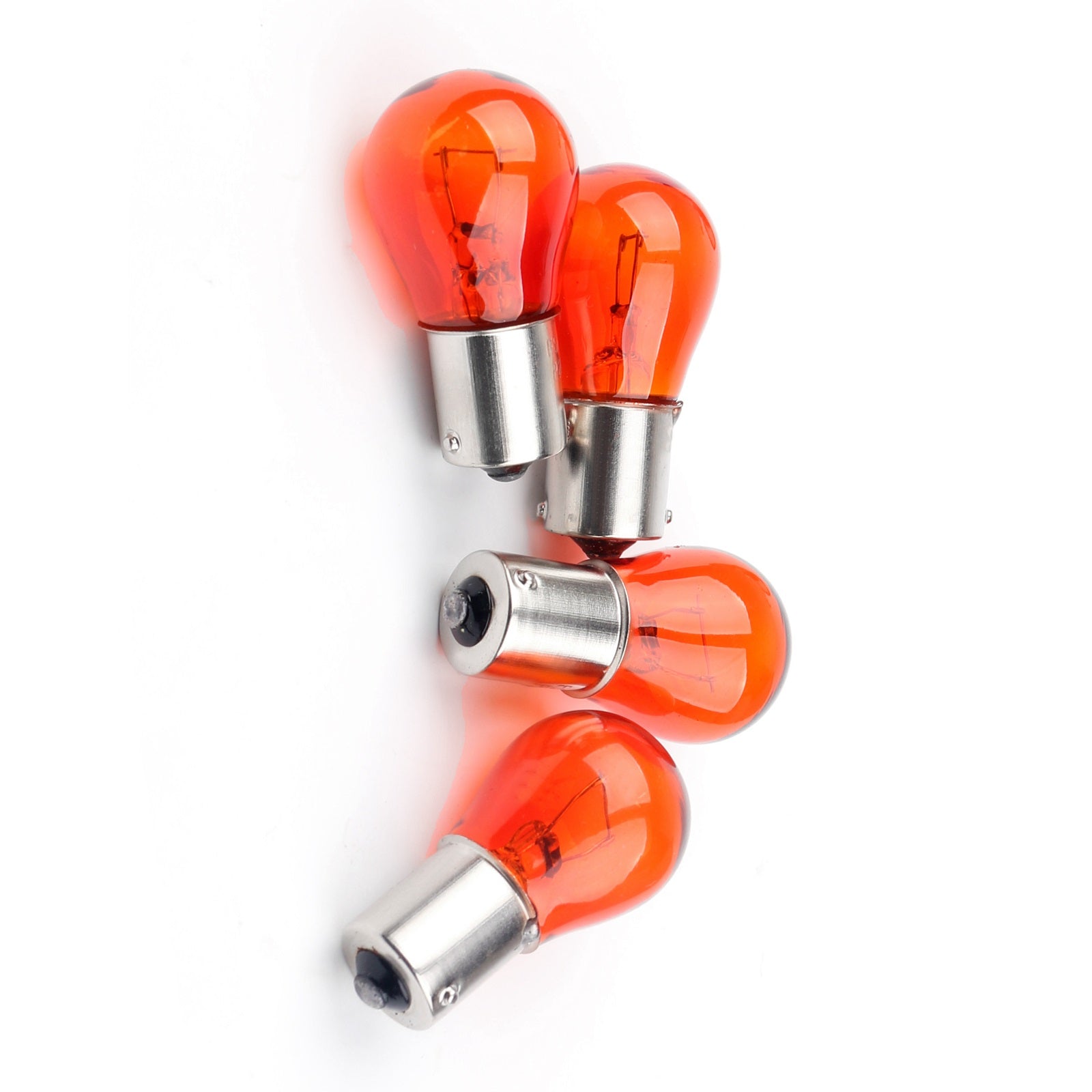 Harley XL 883 86-17 Sportster 4Pcs Turn Signal Light Lens Cover + Bulbs