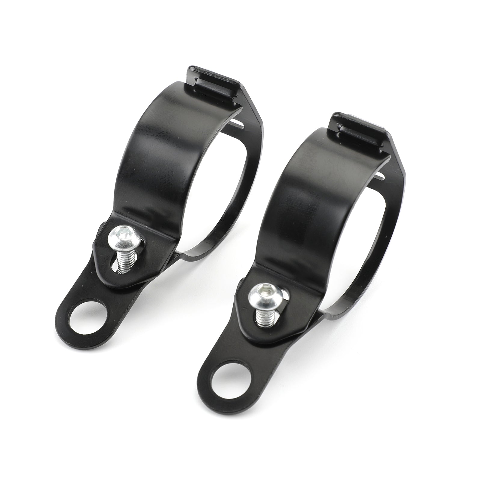 41-51 mm Universal Turn Signal Light Mount Bracket Holders Black