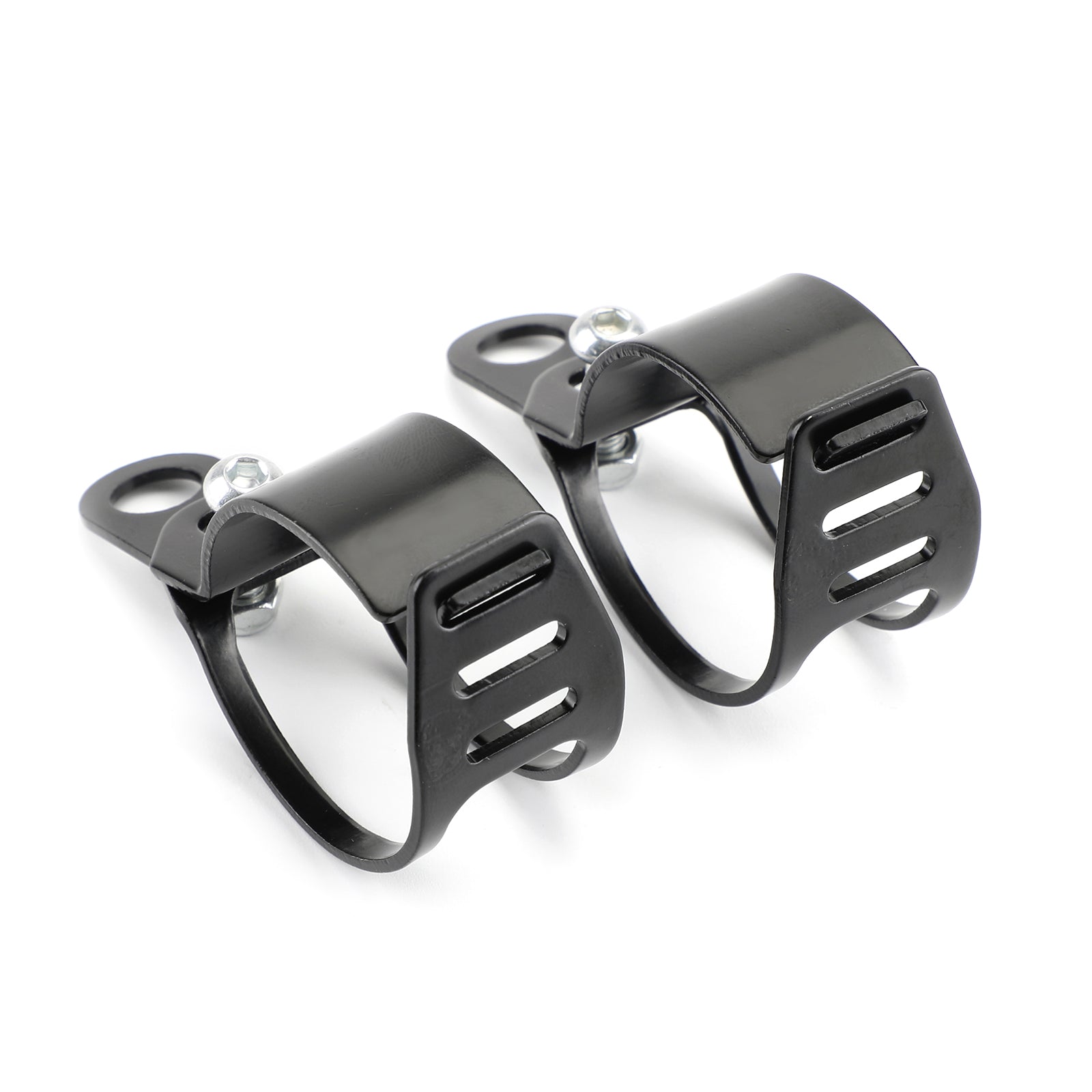 41-51 mm Universal Turn Signal Light Mount Bracket Holders Black