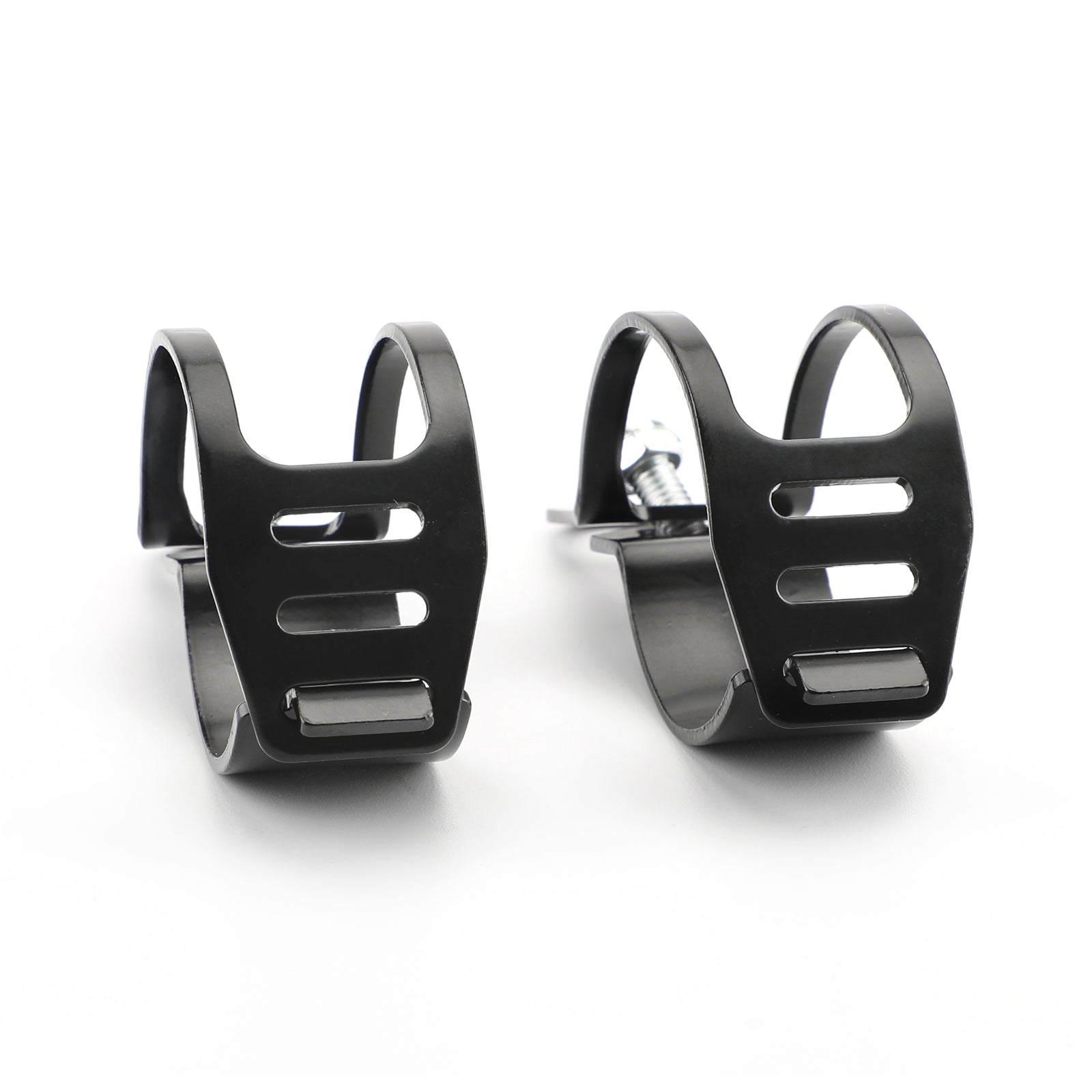 41-51 mm Universal Turn Signal Light Mount Bracket Holders Black