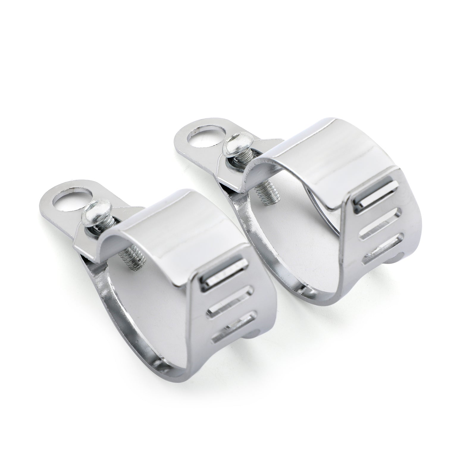 41-51 mm Universal Turn Signal Light Mount Bracket Holders Chrome