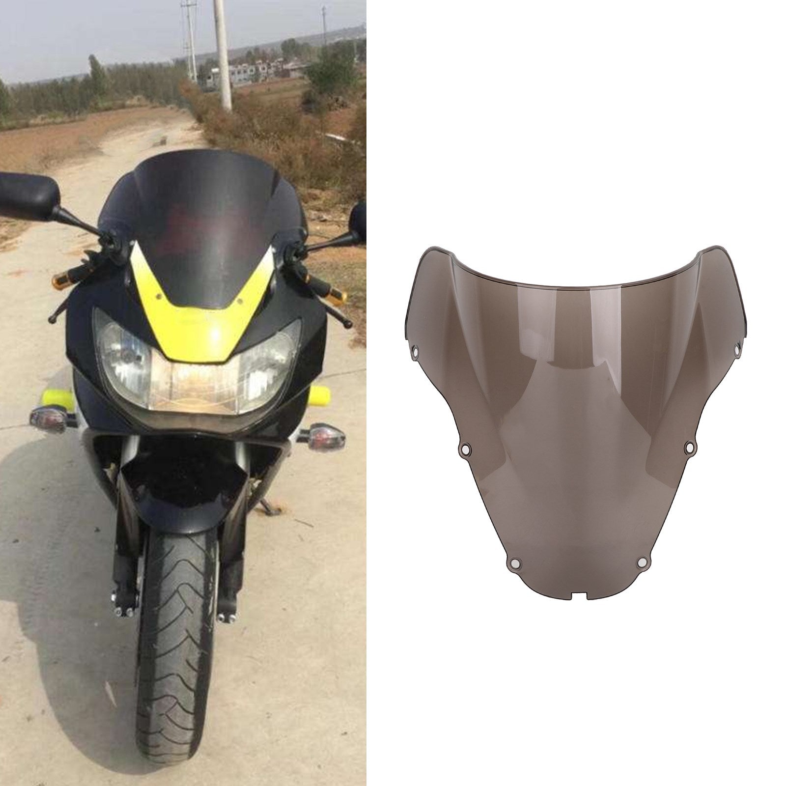 Pare-brise à double bulle pour Honda CBR929RR 2000-2001