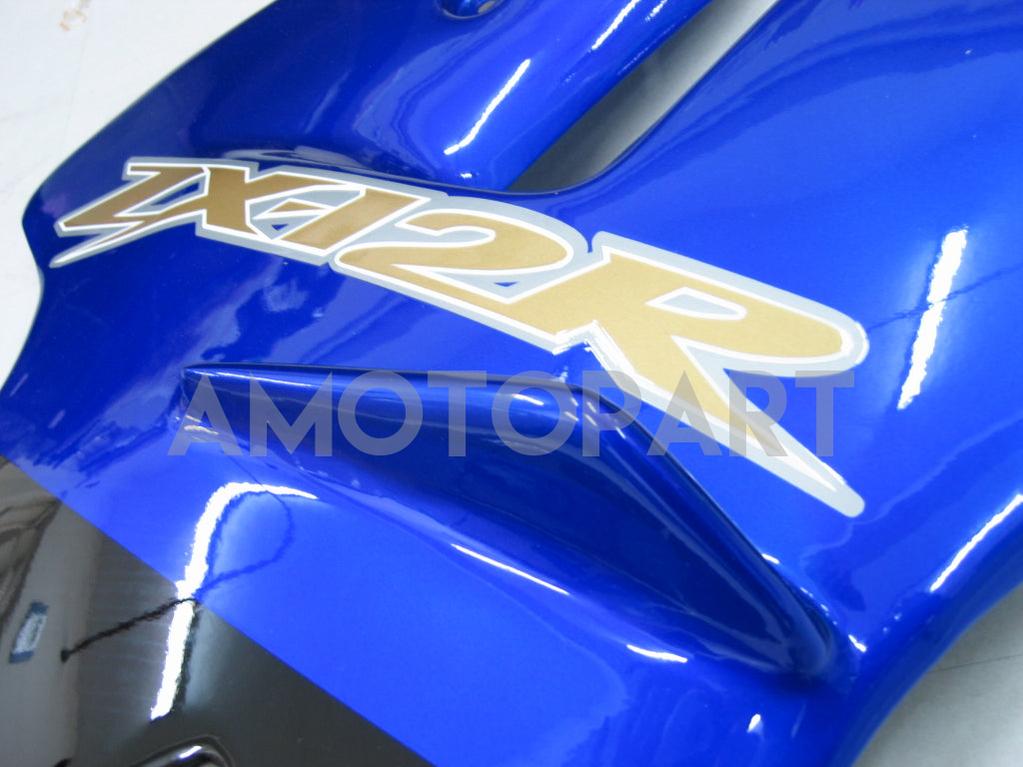 Amotopart 2002-2005 Kawasaki ZX12R Verkleidung Blue Kit
