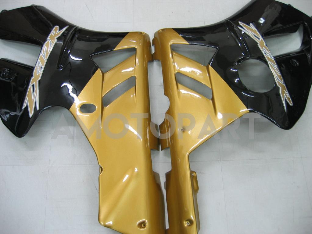 Amotopart 2002-2005 Kawasaki ZX12R Fairing G-Black&Gold Kit