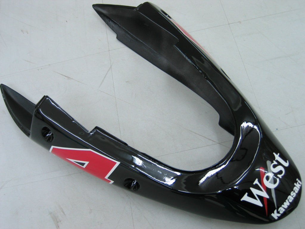Amotopart 2002-2005 Kawasaki ZX12R Kit de carenado G-Negro y blanco