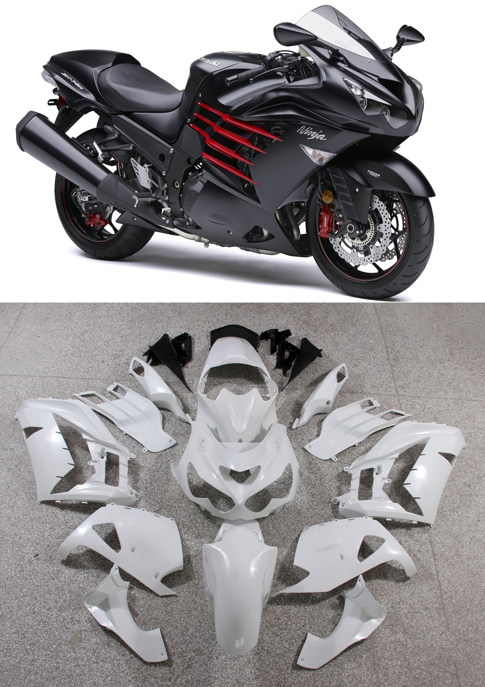 Amotopart Fairings Kawasaki ZX14R (2012-2022) FAIRING KIT
