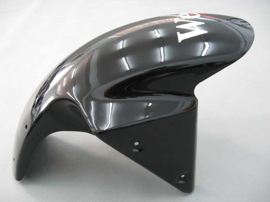 Amotopart 2003–2004 Kawasaki ZX6R Verkleidung, Schwarz&Weißes Kit