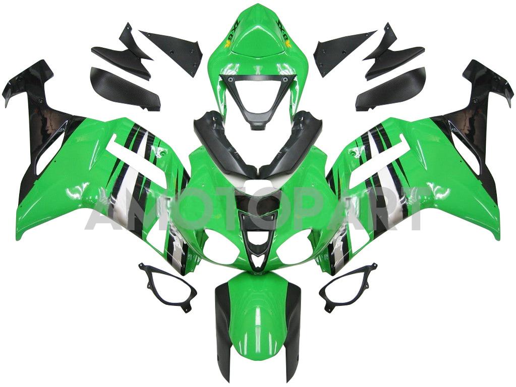 Generic Fit For Kawasaki ZX6R 636 (2007-2008) Bodywork Fairing ABS Injection Molded Plastics Set 13 Style