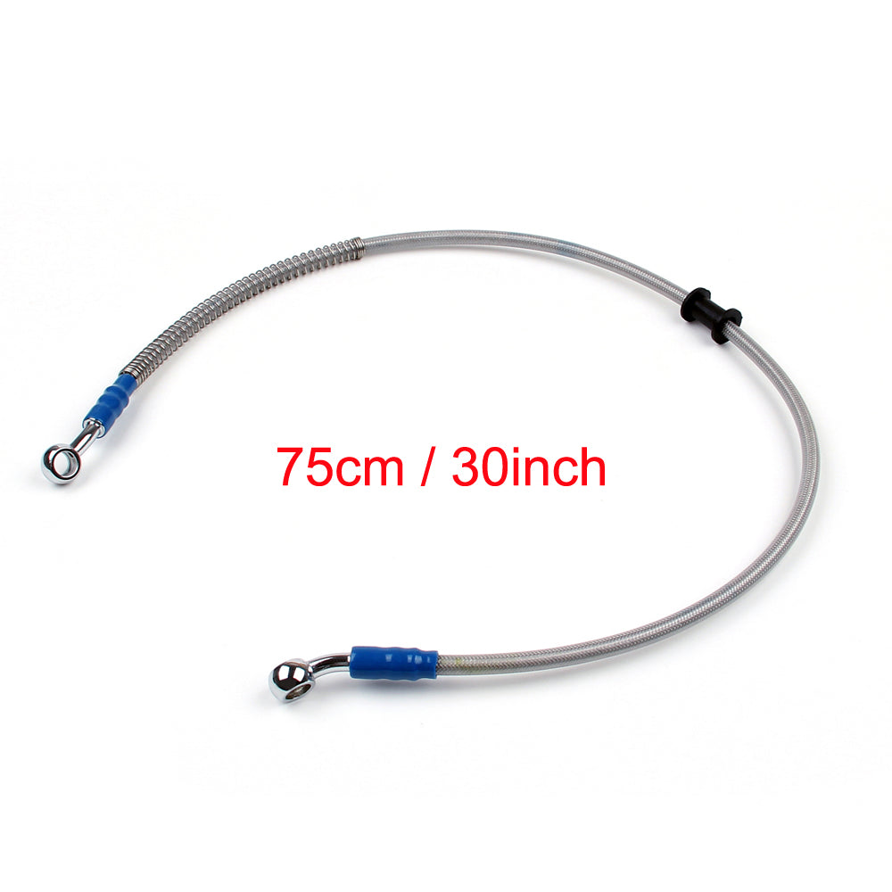 Tubo Freno E Frizione Moto In Acciaio Inox – Lunghezza Su Misura Da 30 Cm A 220 Cm (Nero)