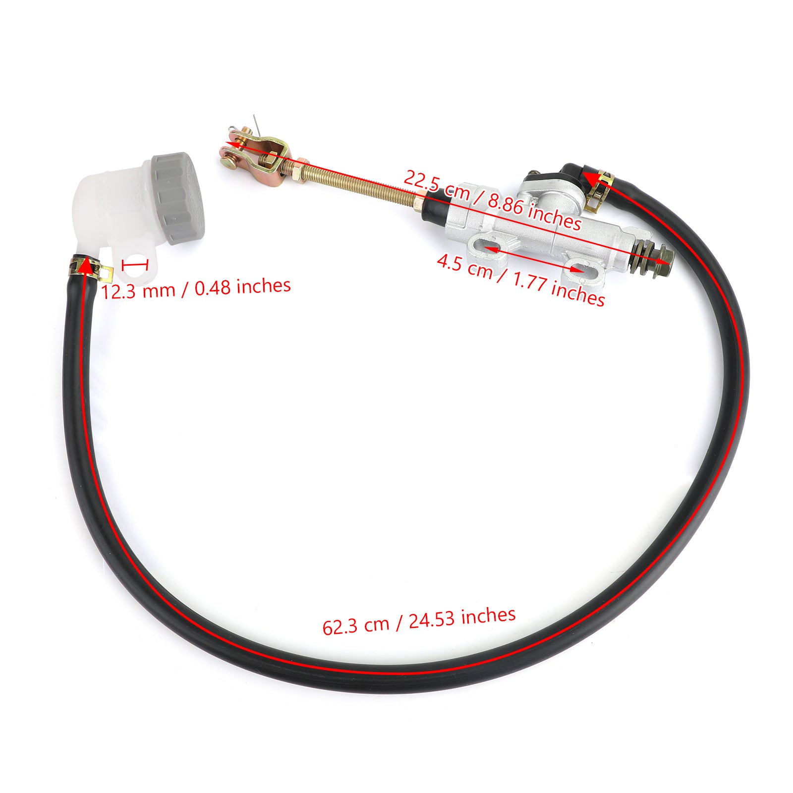 2003-2007 Suzuki LTA500F LTF500F Vinson 500 Rear Brake Master Cylinder Silver