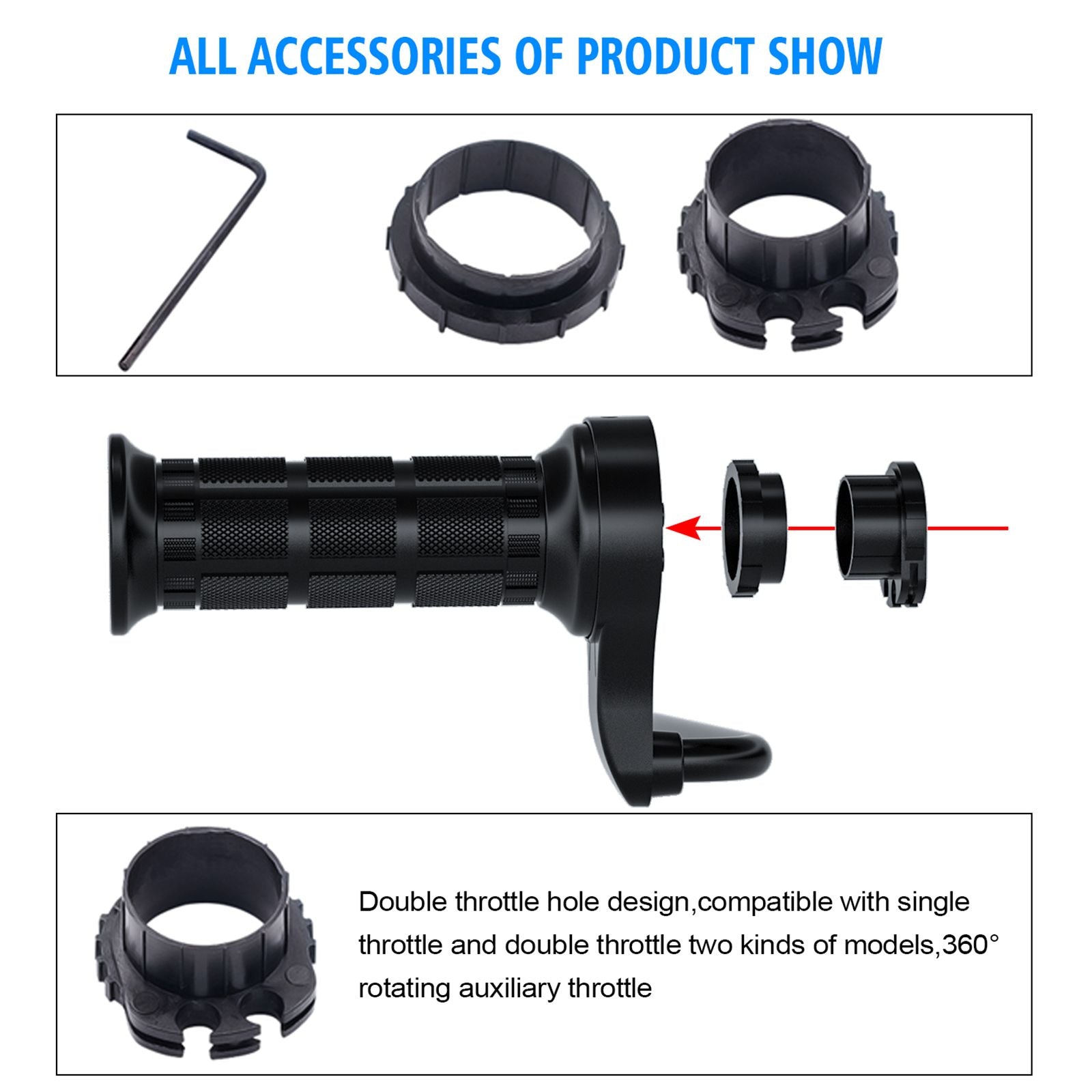 7/8" 22Mm Elektrische Verwarmde Handgrepen Verwarmingshendel Voltmeter Voor Motorfiets Groen Generiek