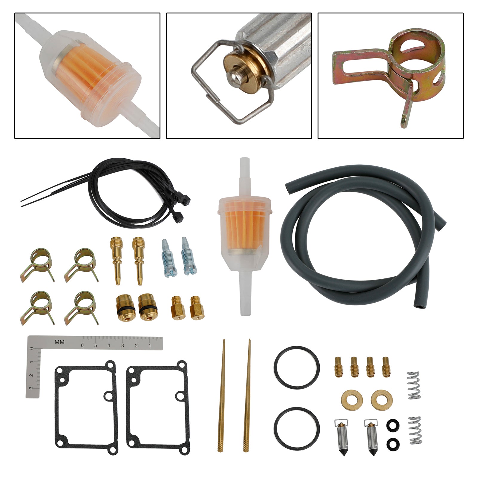 Kit de reparo de reconstrução do carburador FIX para Yamaha Banshee 350 YFZ350 1988-2006