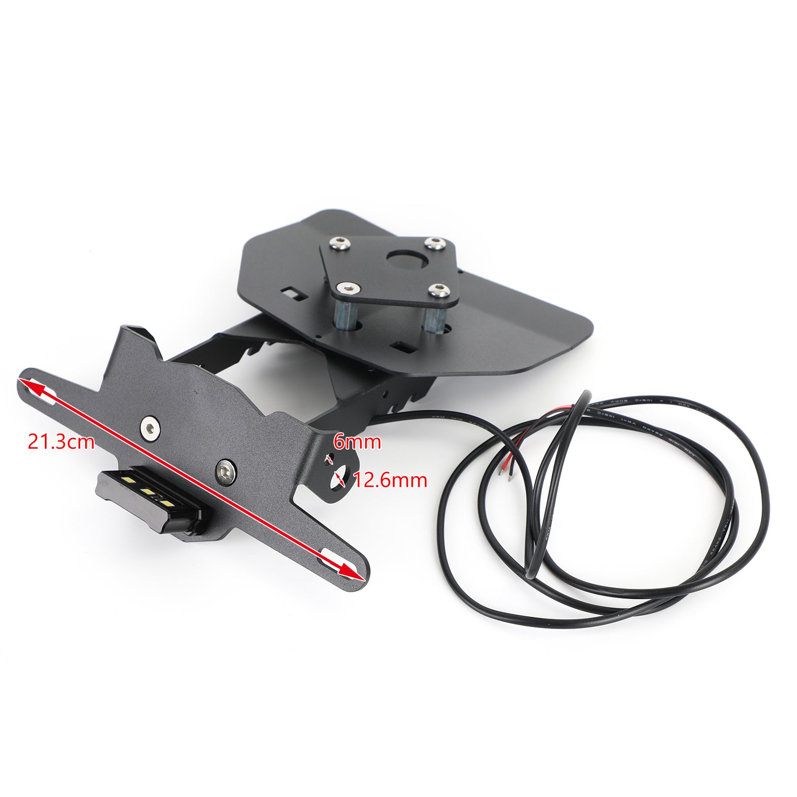 Licensplade Holder Frame Bracket Fit til Suzuki Katana GSX-S1000 2019-2021 Generisk