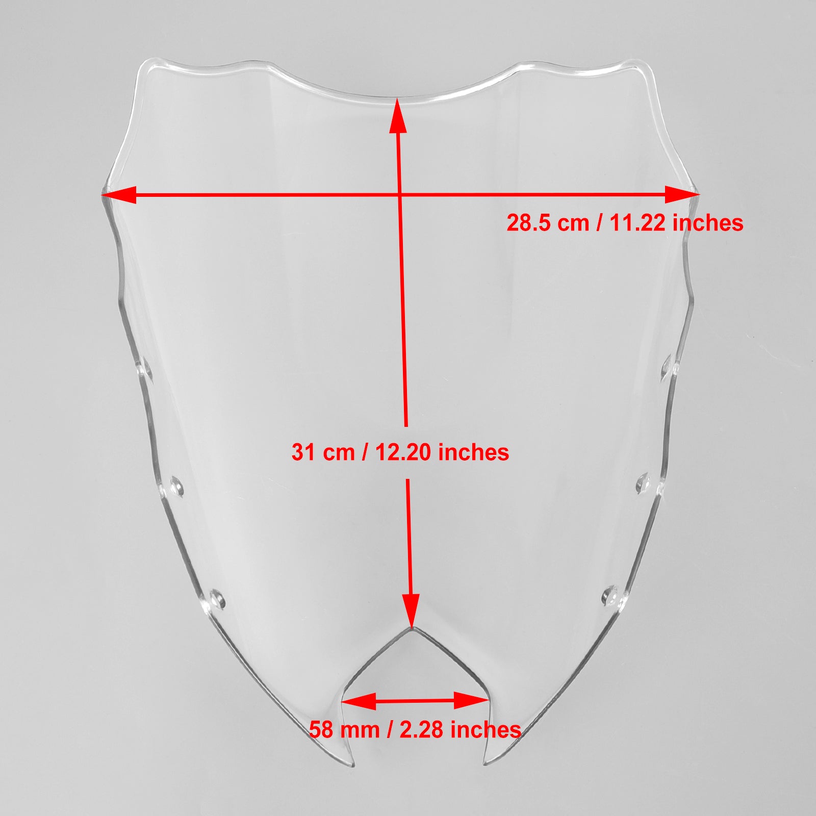 Le pare-brise de moto ABS Ajustement pour Yamaha FZ6R FZ-6R FZS600 2009-2015