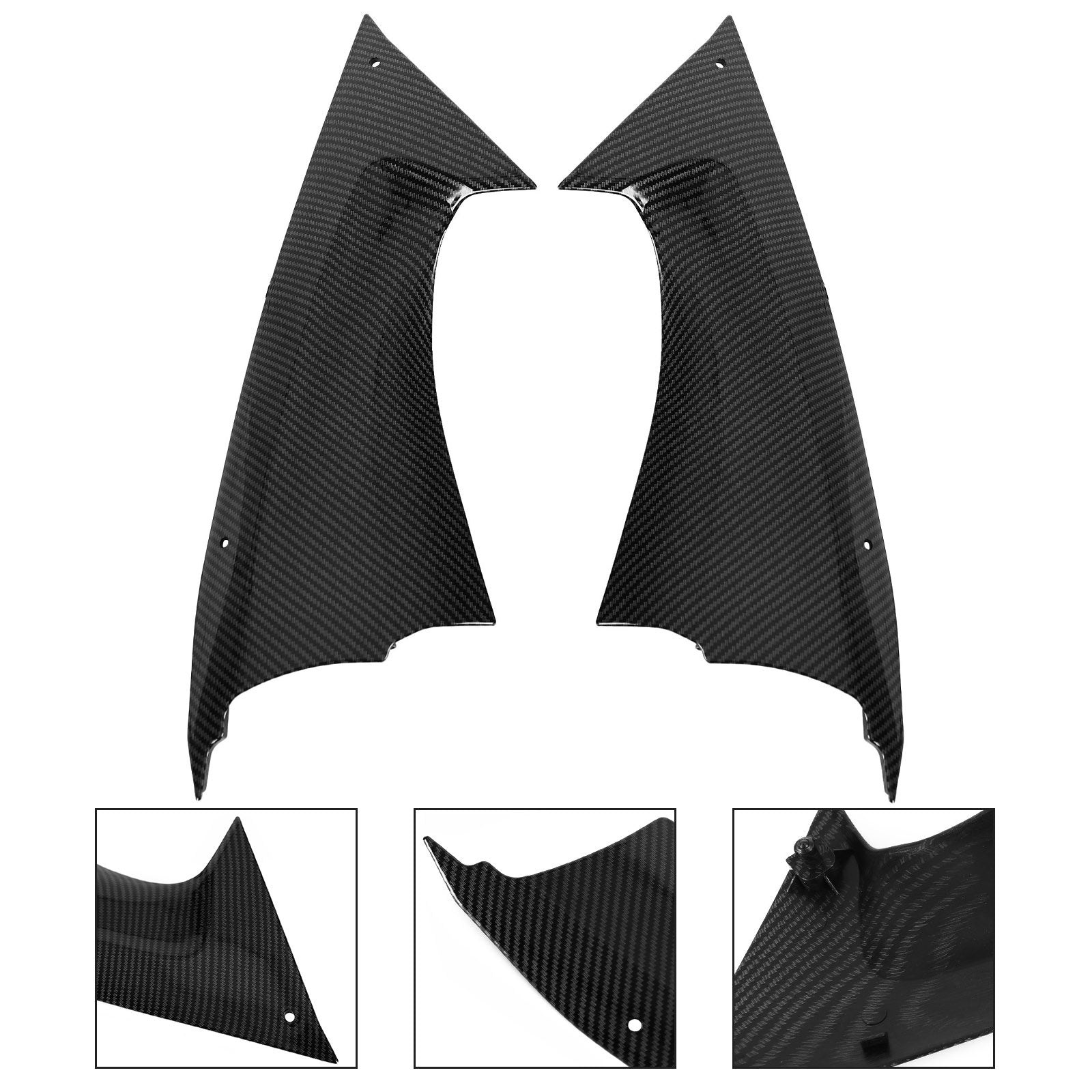 ガソリンタンクサイドカバーパネルトリムフェアリングカウル ヤマハ YZF YZFR6 R6 2008-2014 汎用
