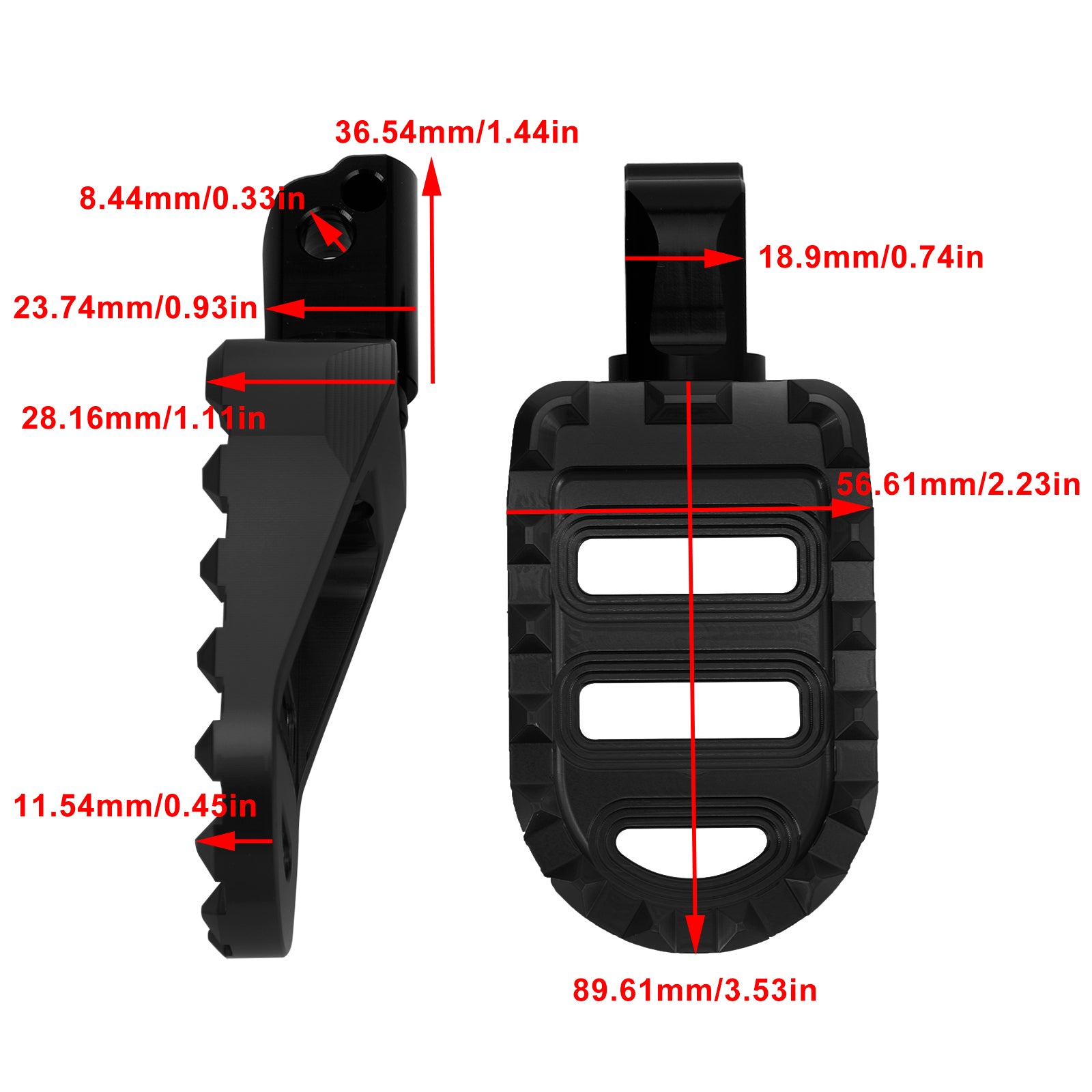 Rear Footrests Foot Peg fit for Sportster S Breakout Lower Rider Softail Slim